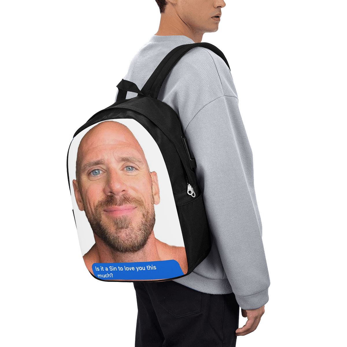Backpacks - Johnny Sins Flirty Text Bubble Sac