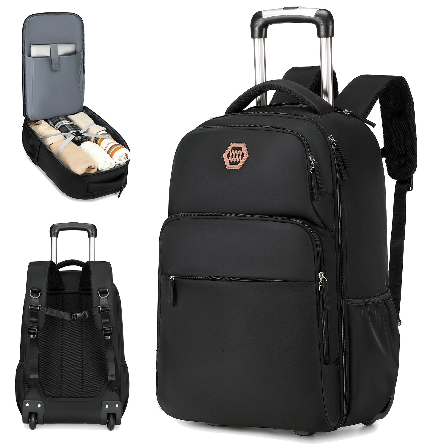 Foldable Rolling Luggage Bag - Sac à dos à roulettes pour