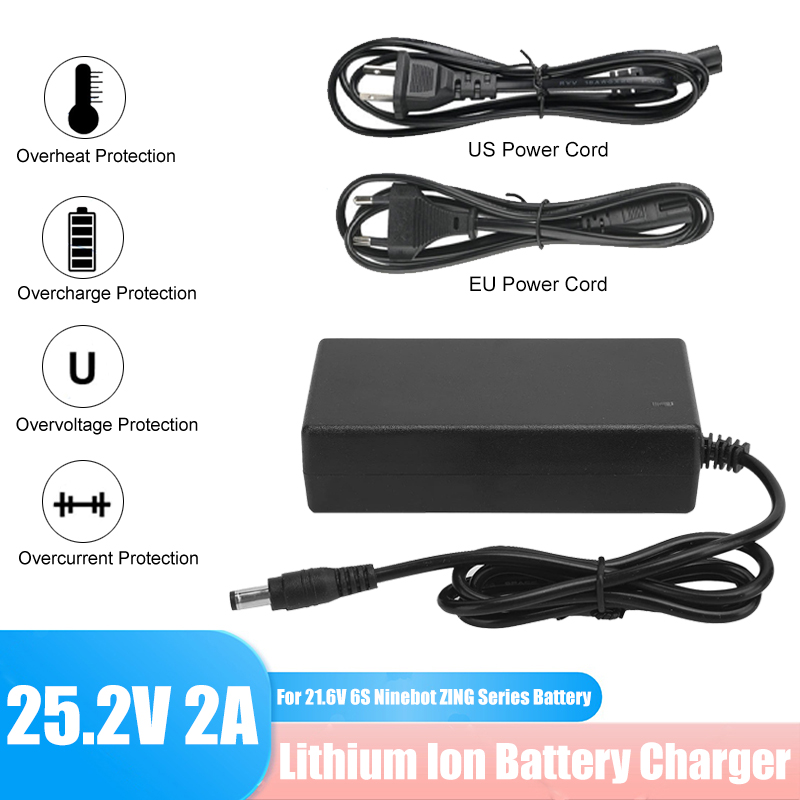 Kids Ride On Suitcase Scooter - Chargeur de batterie Li-ion 25,2V 2A
