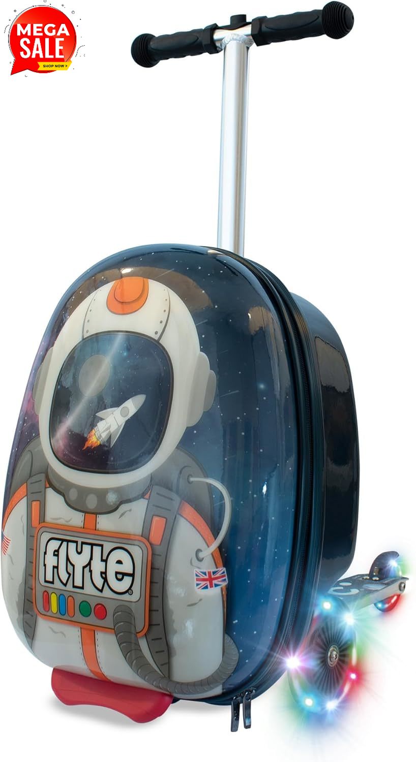 Kids Ride On Suitcase Scooter - Valise Trottinette Pliante pour Enfants -