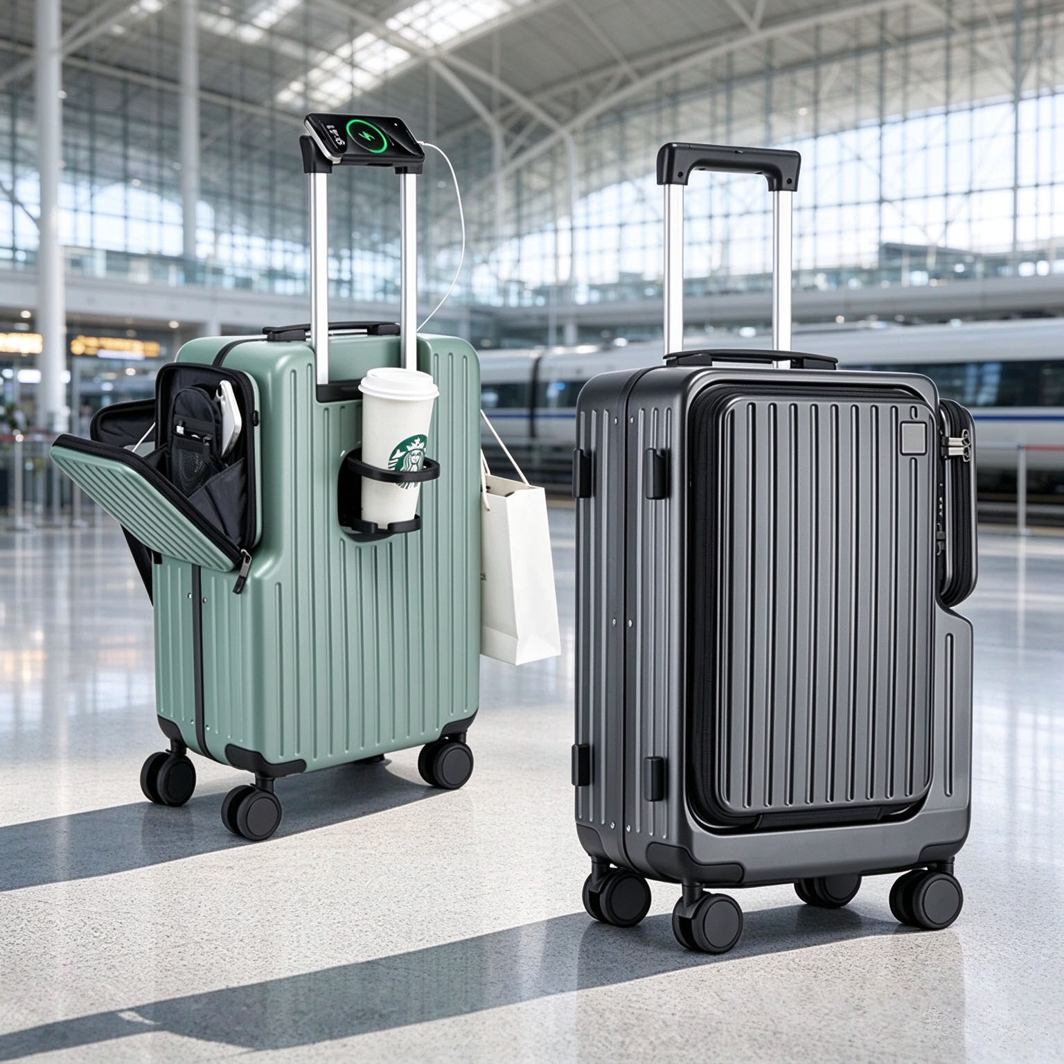 Valise à ouverture frontale, v - Spinner Wheel Rolling Suitcase 20 Inch avis et prix