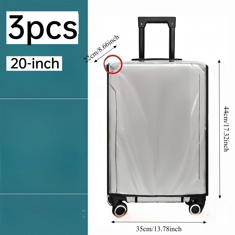 Lot de 3 Housses de Protection - Luggage Protective Cover Transparent avis et prix