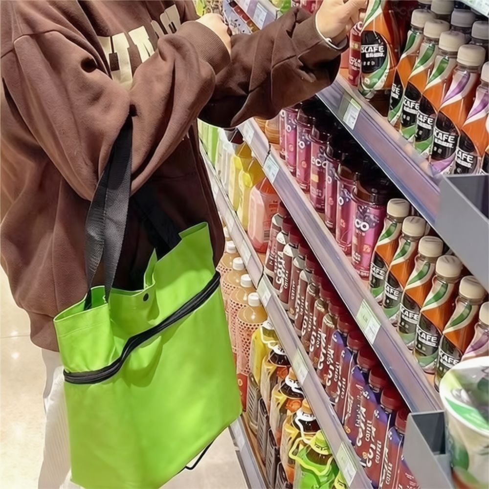 Sac de courses pliable et port - Foldable Rolling Luggage Bag avis et prix
