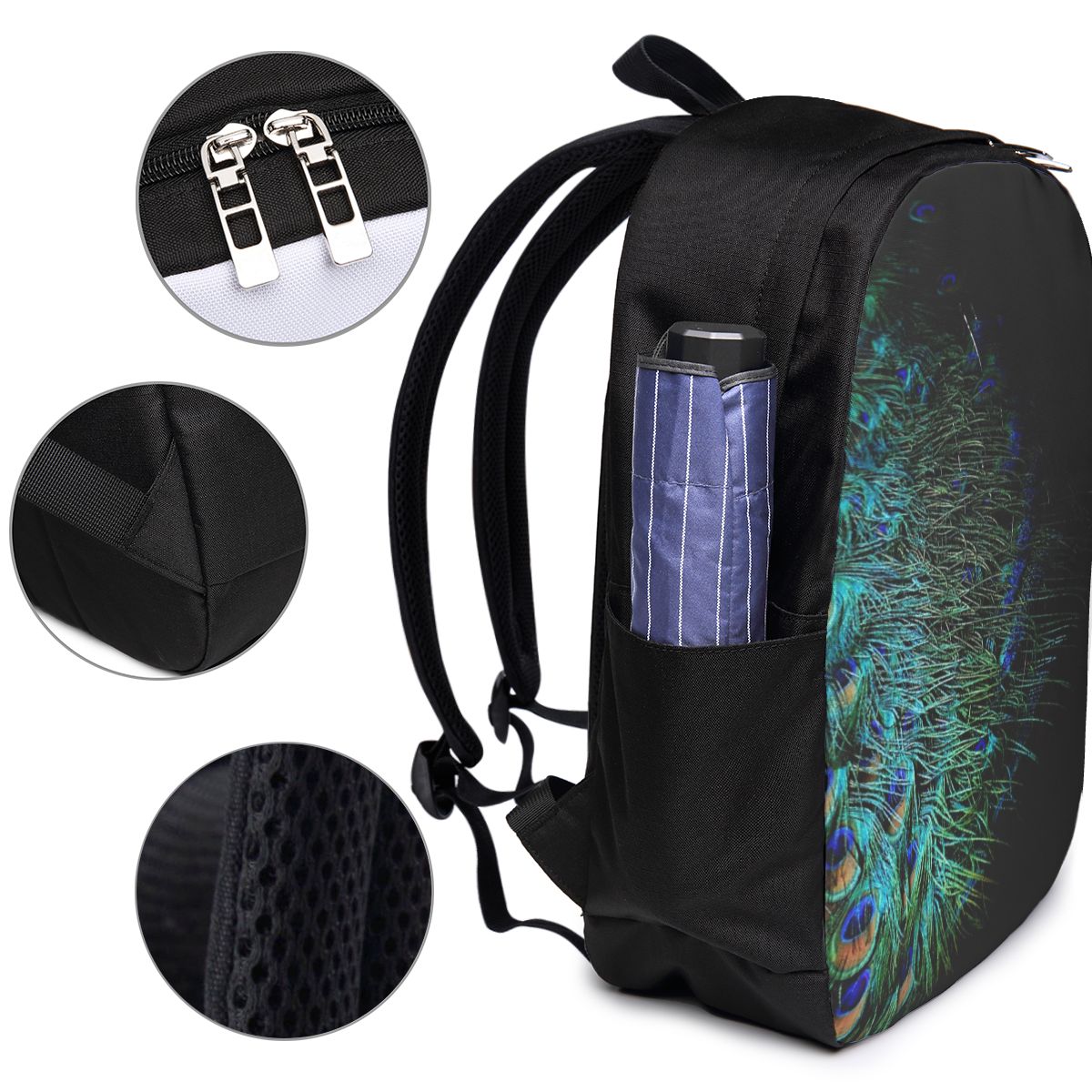 Sac à dos avec plumes de paon  - Backpacks avis et prix