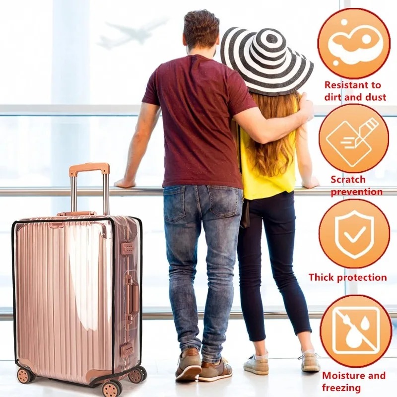 Housse de valise pour bagages  - Luggage Protective Cover Transparent avis et prix