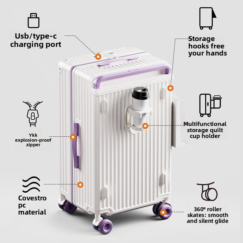 Valise de voyage à roulettes m - Spinner Wheel Rolling Suitcase 20 Inch avis et prix