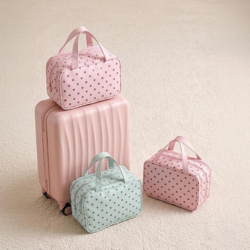 Trousse de toilette à pois, im - Cosmetic Bags avis et prix